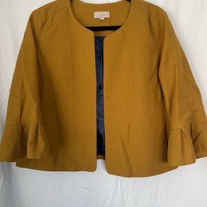 LOFT Golden Women's Blazer with Bell Sleeves